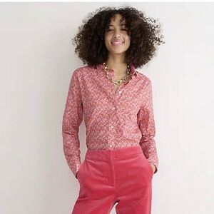 NWT J. Crew x Liberty button up shirt size 2